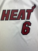 2010-12 Miami Heat Adidas Home Jersey James #6 (S) 9/10