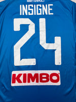 2018/19 Napoli Basic Home Shirt Insigne #24 (L) 8/10