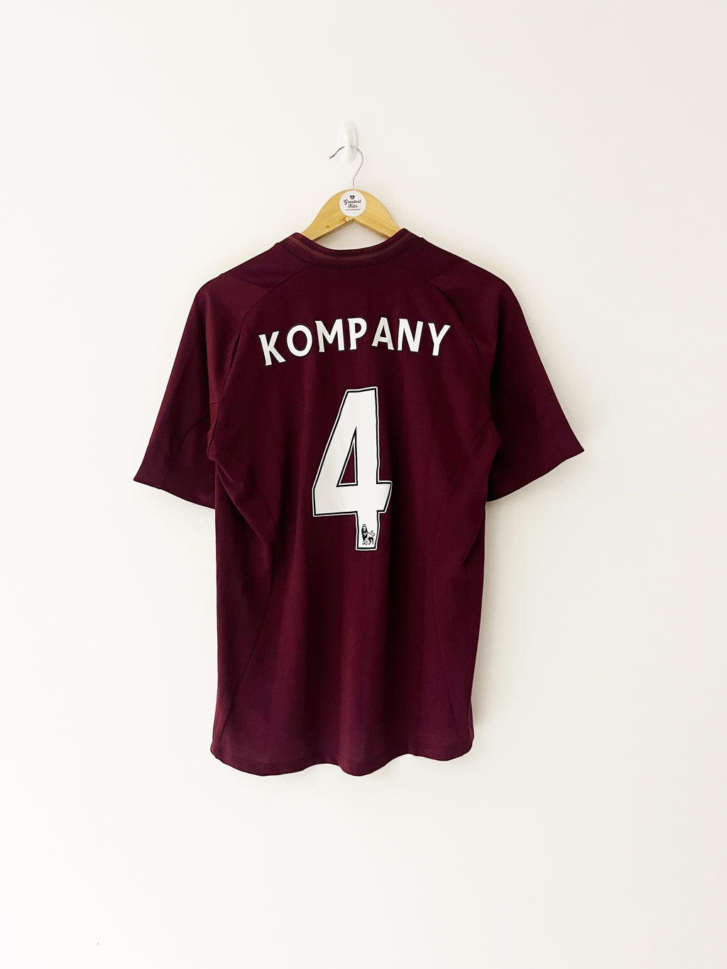 2012/13 Man City Away Shirt Kompany #4 (M) 8.5/10
