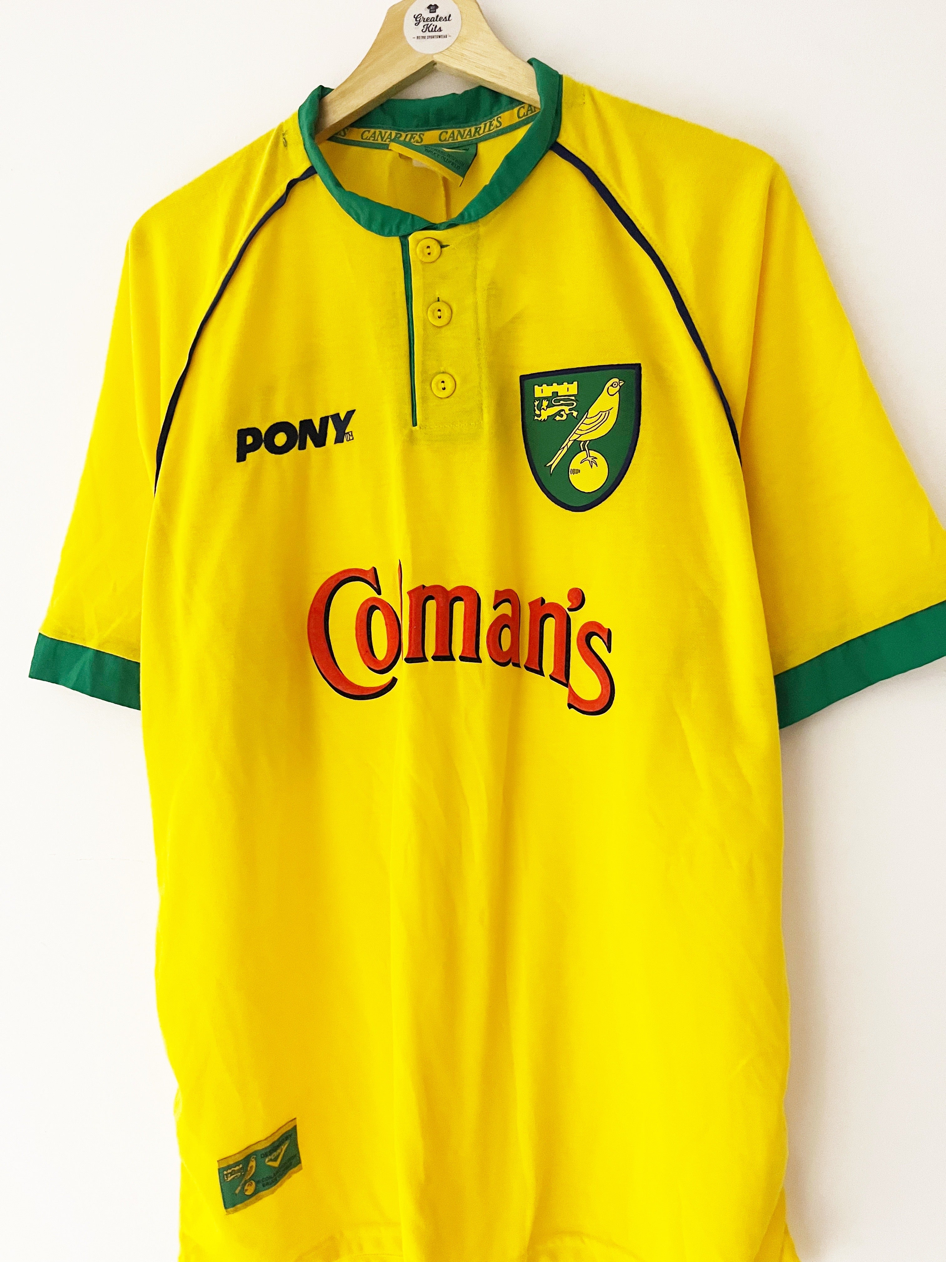 1997/99 Norwich City Home Shirt (XL) 9/10