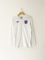 2011/12 England Home L/S Shirt (M) 9/10