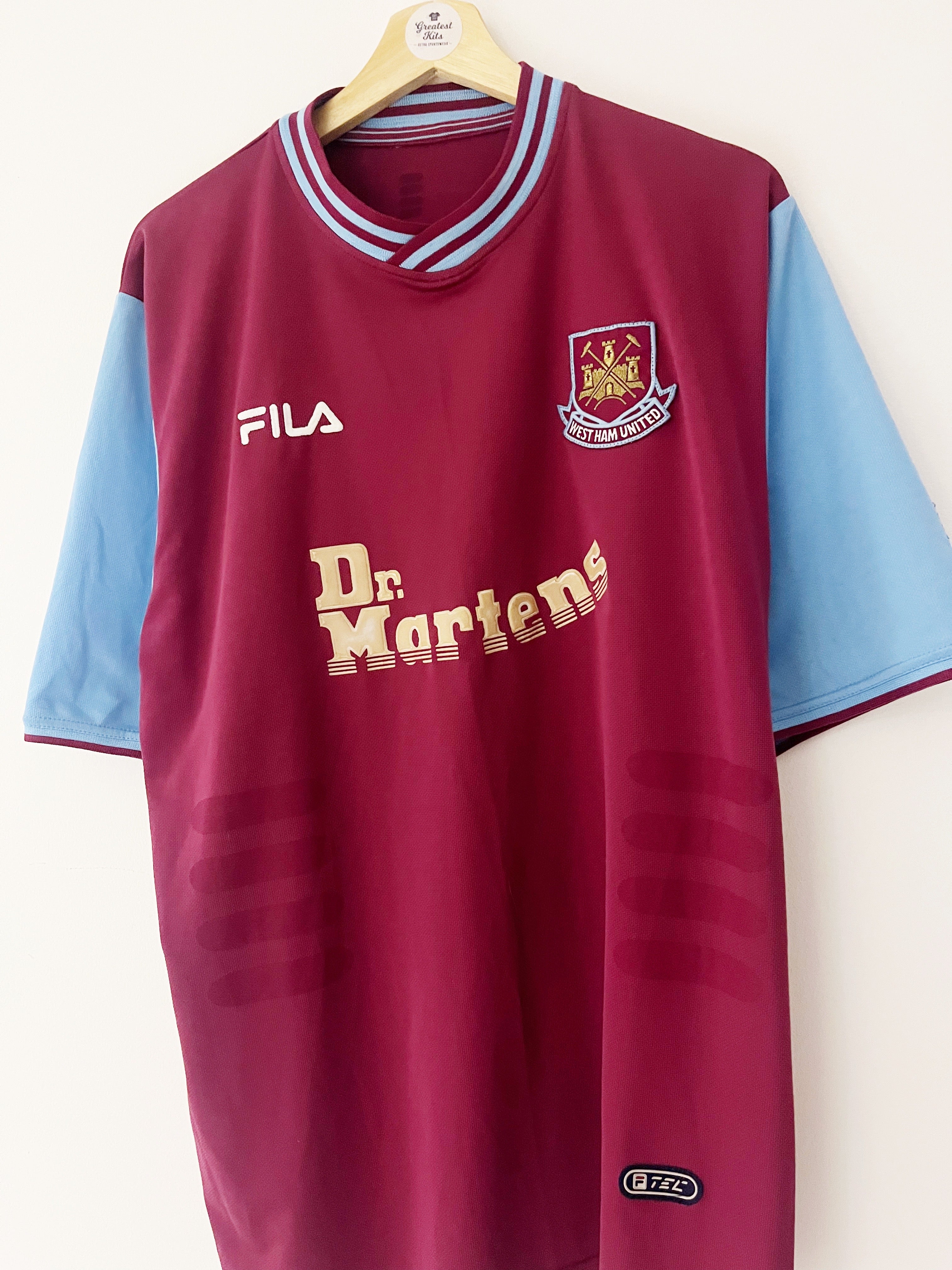 2001/03 West Ham Home Shirt (L) 8/10