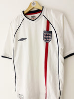 2001/03 England Home Shirt (L) 9/10