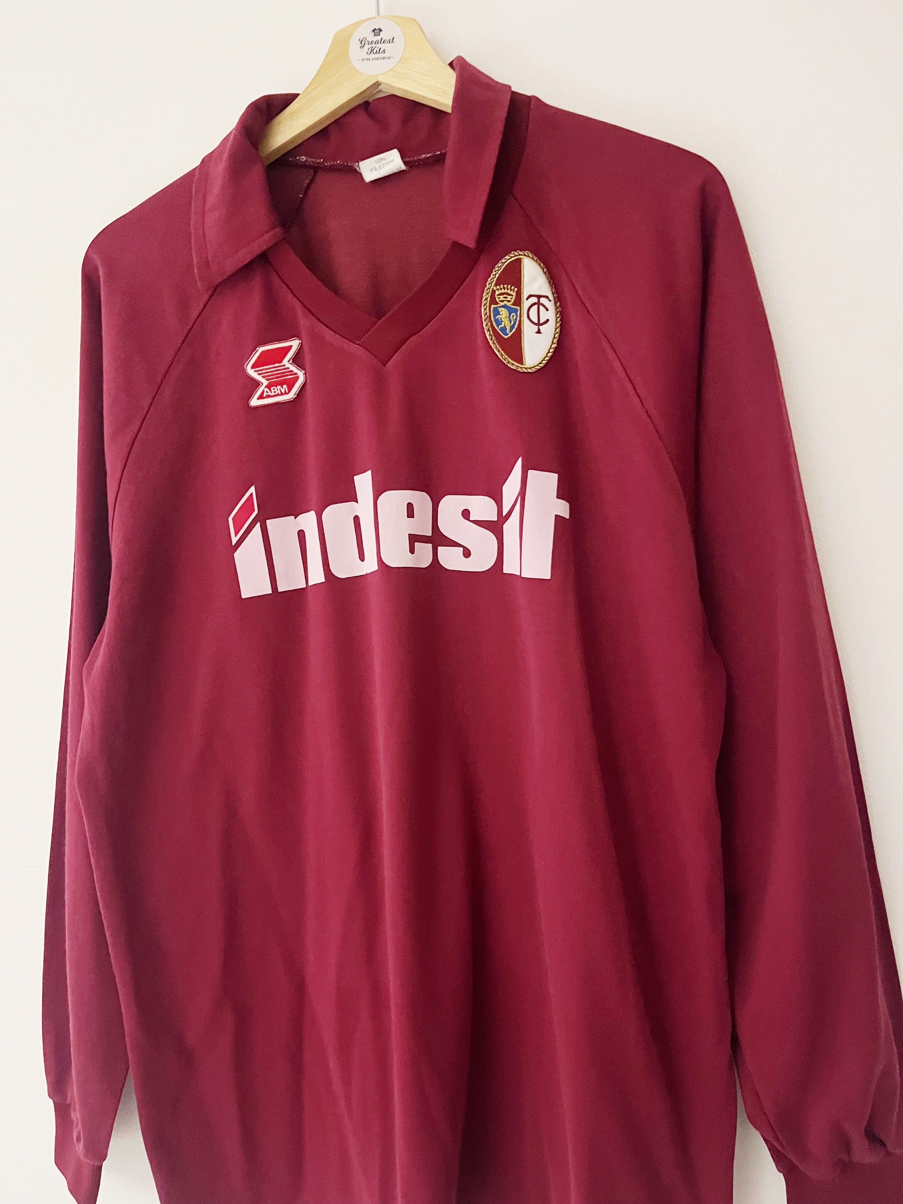 1990/91 Torino Home L/S Shirt (XL) 8/10