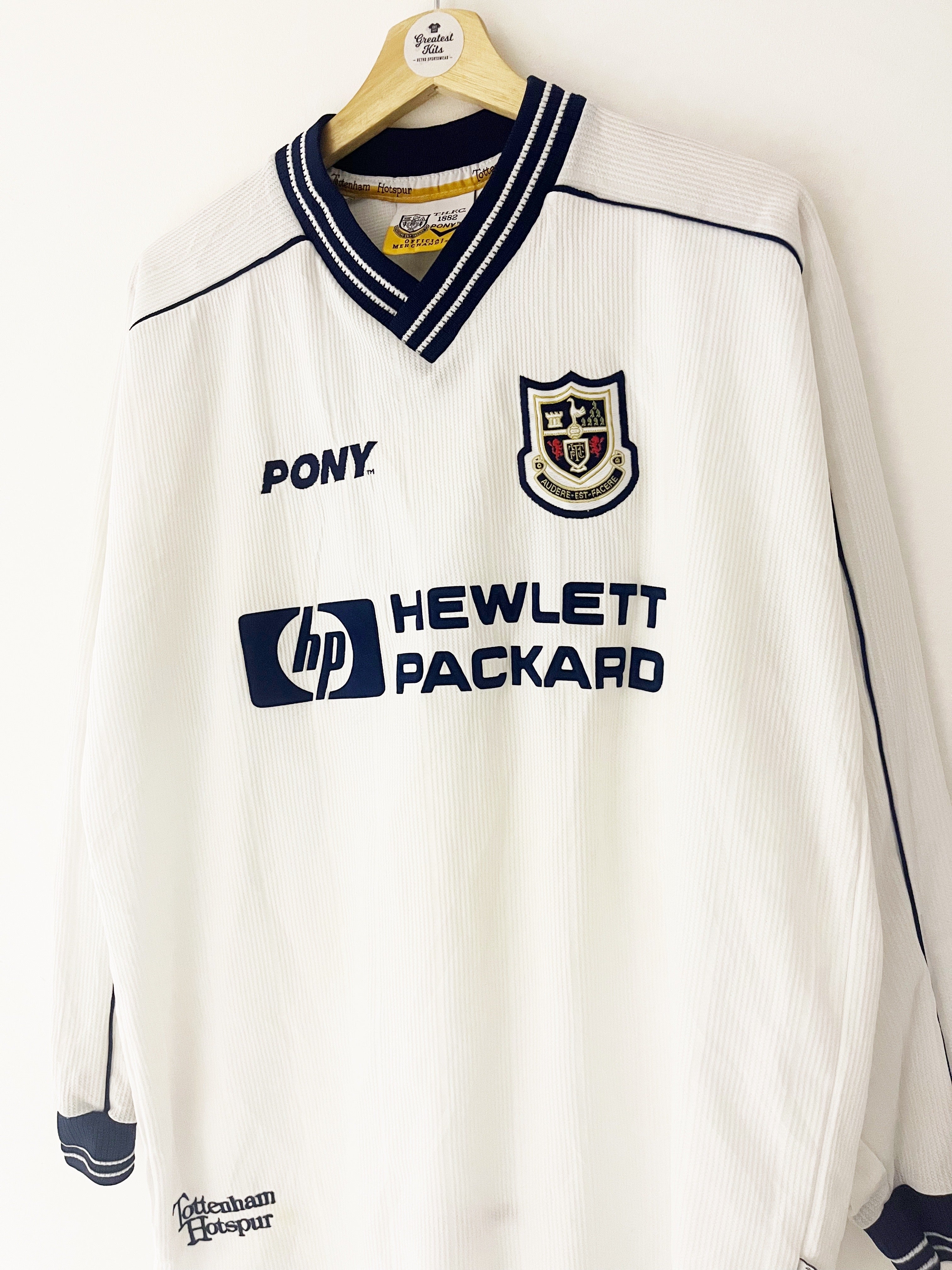 1997/99 Tottenham Home L/S Shirt (L) 9/10