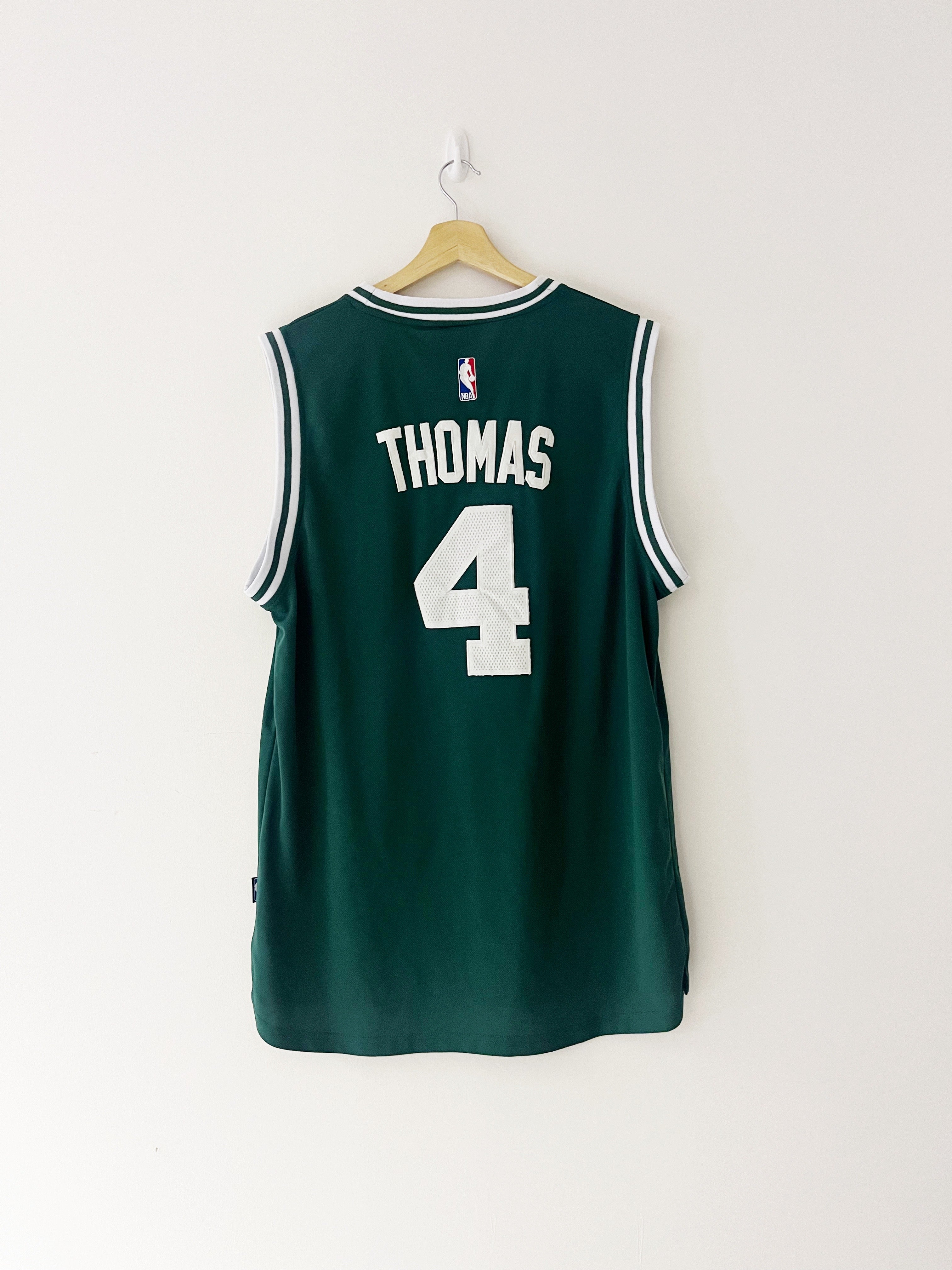2014 Boston Celtics Adidas Away Jersey Thomas #4 (L) 9/10