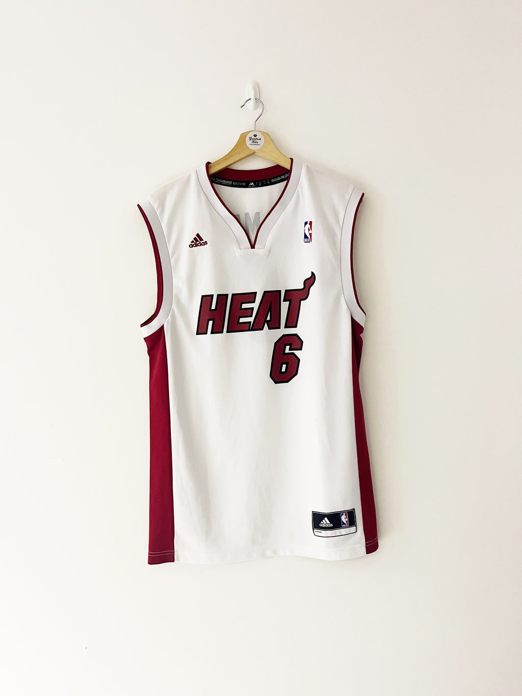 2010-12 Miami Heat Adidas Home Jersey James #6 (S) 9/10