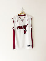 2010-12 Miami Heat Adidas Home Jersey James #6 (S) 9/10