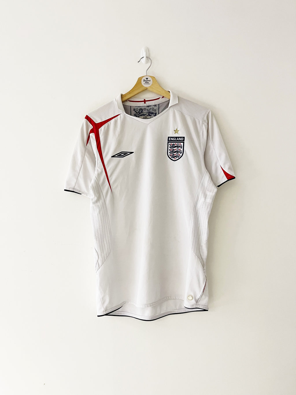 2005/07 England Home Shirt (M) 7/10