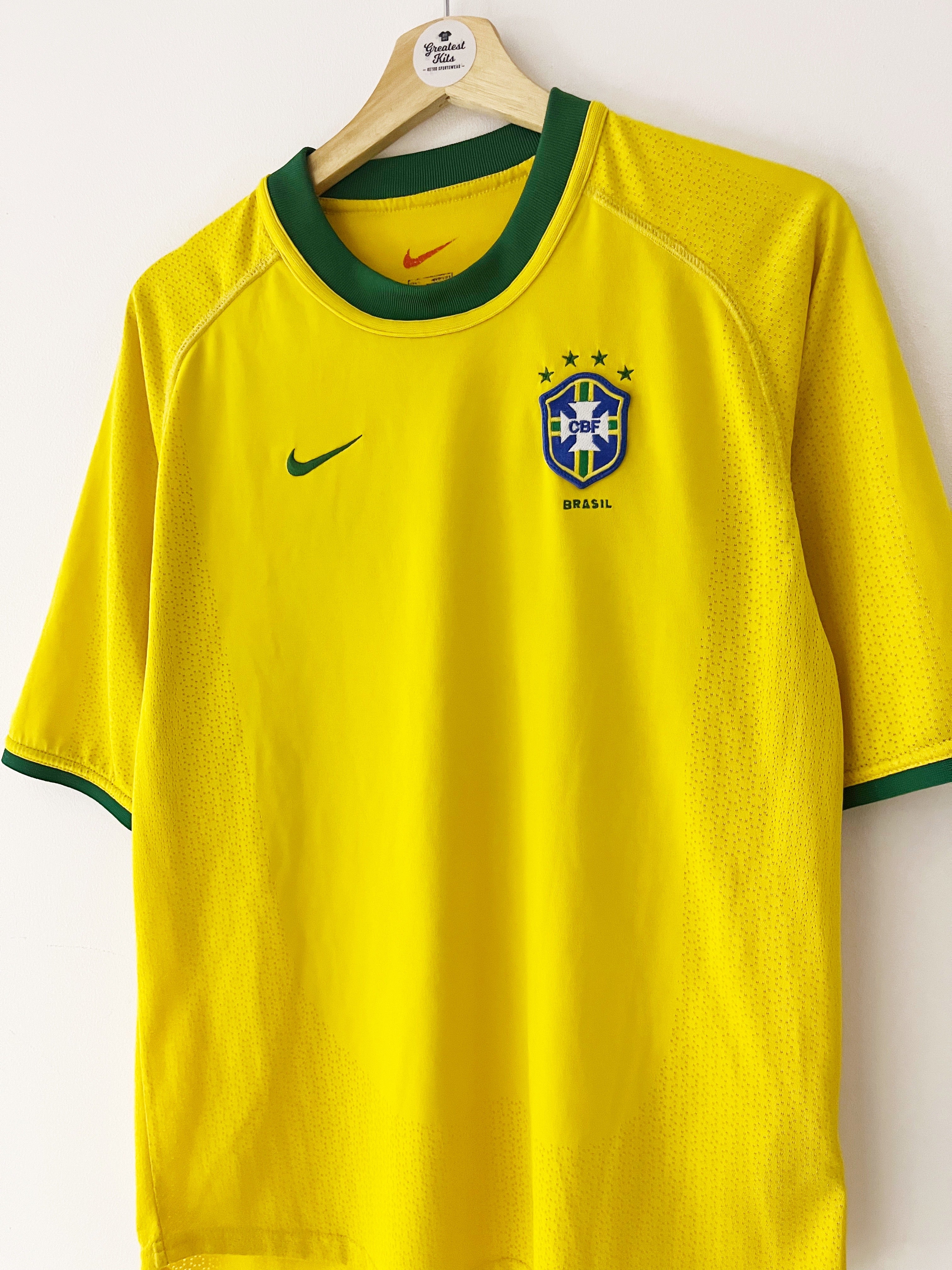 2000/02 Brazil Home Shirt (L) 9/10