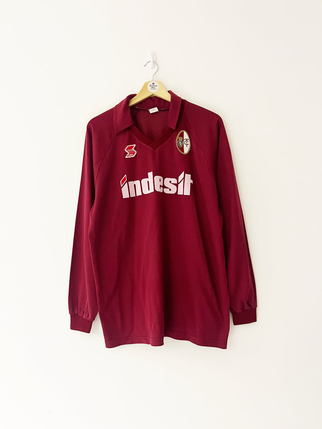 1990/91 Torino Home L/S Shirt (XL) 8/10