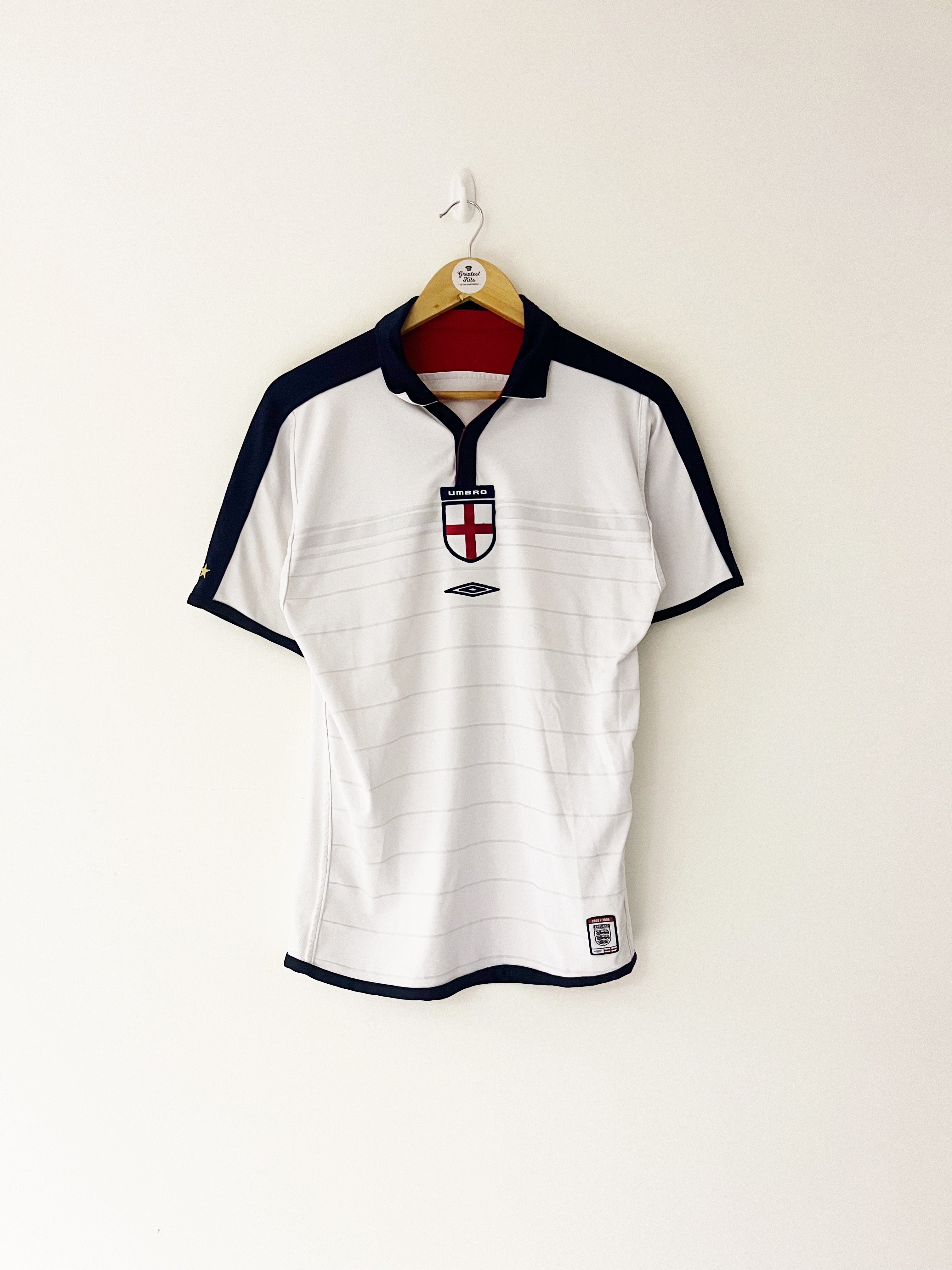 2003/05 England Home Shirt (S) 9/10