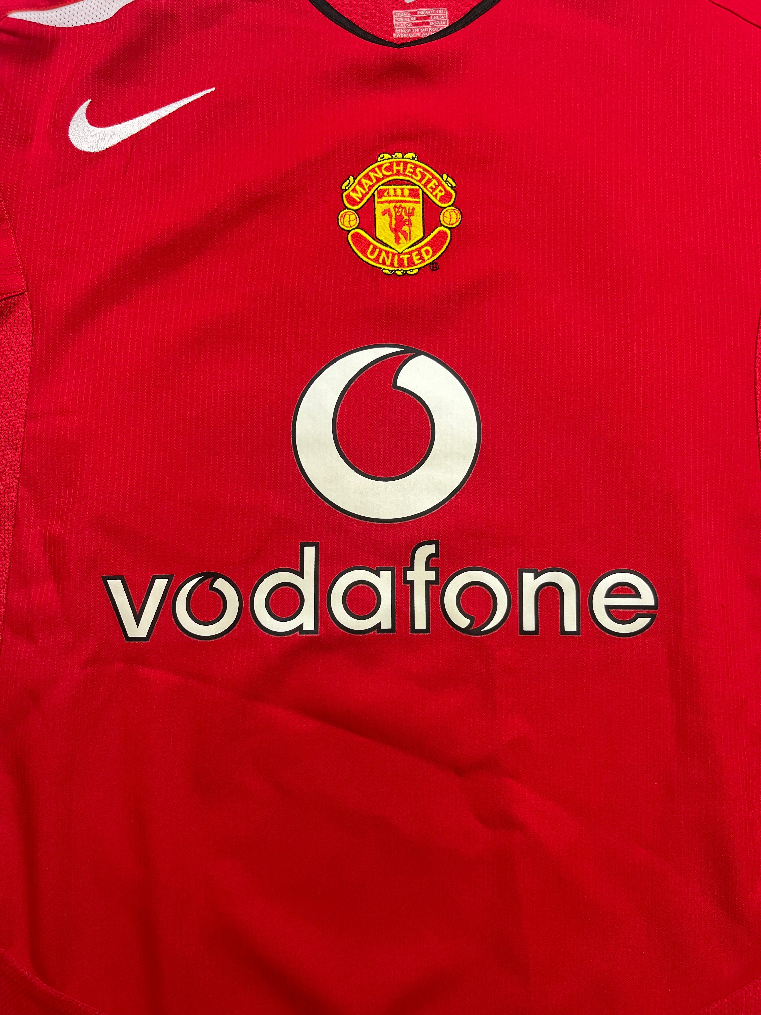 2004/06 Manchester United Home Shirt v.Nistelrooy #10 (L) 8.5/10