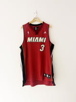 2006-10 Miami Heat Adidas Alternate Jersey Wade #3 (L) 8/10