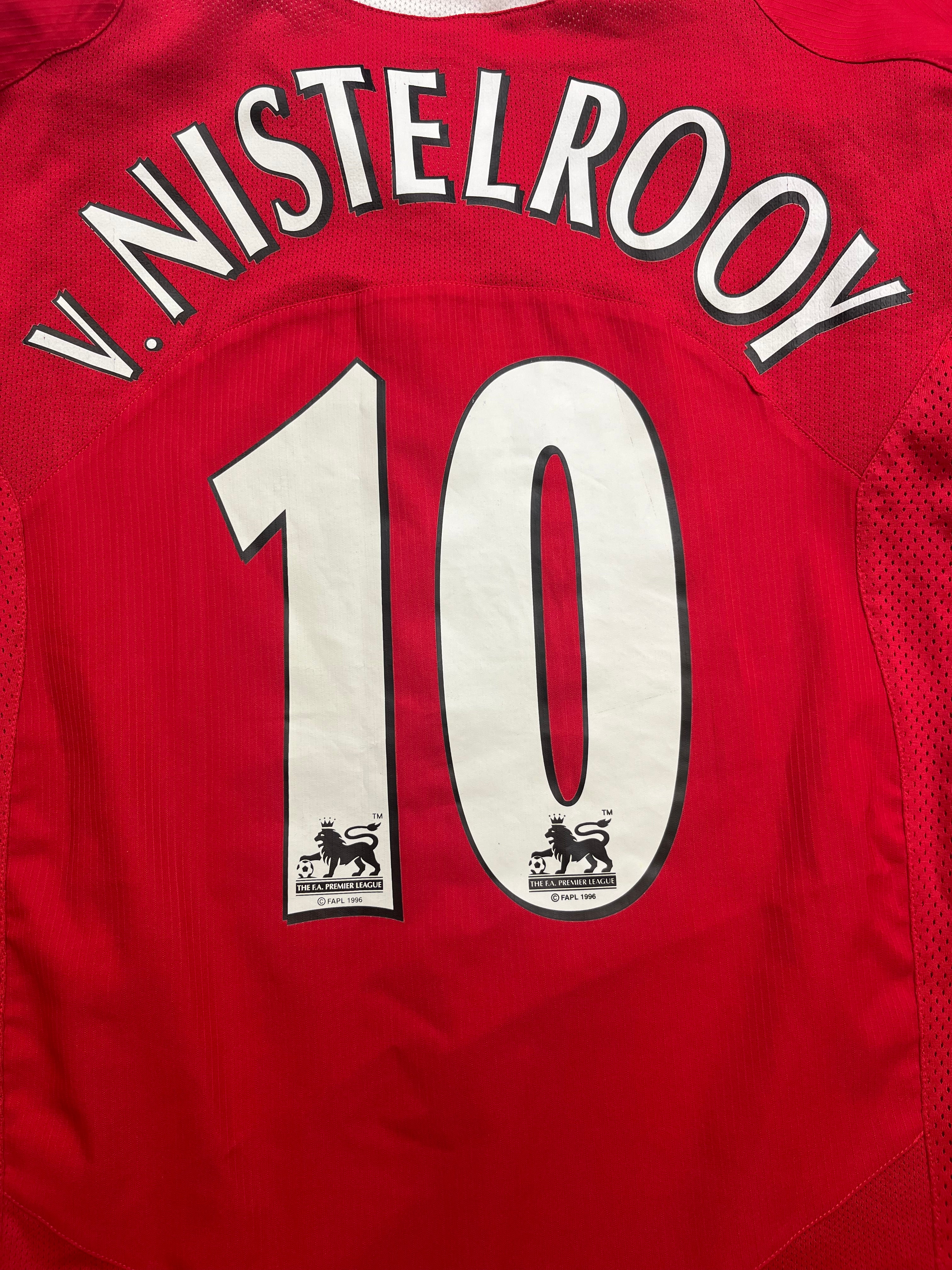 2004/06 Manchester United Home Shirt v.Nistelrooy #10 (L) 8.5/10