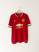 2014/15 Manchester United Home Shirt (XL) 9/10