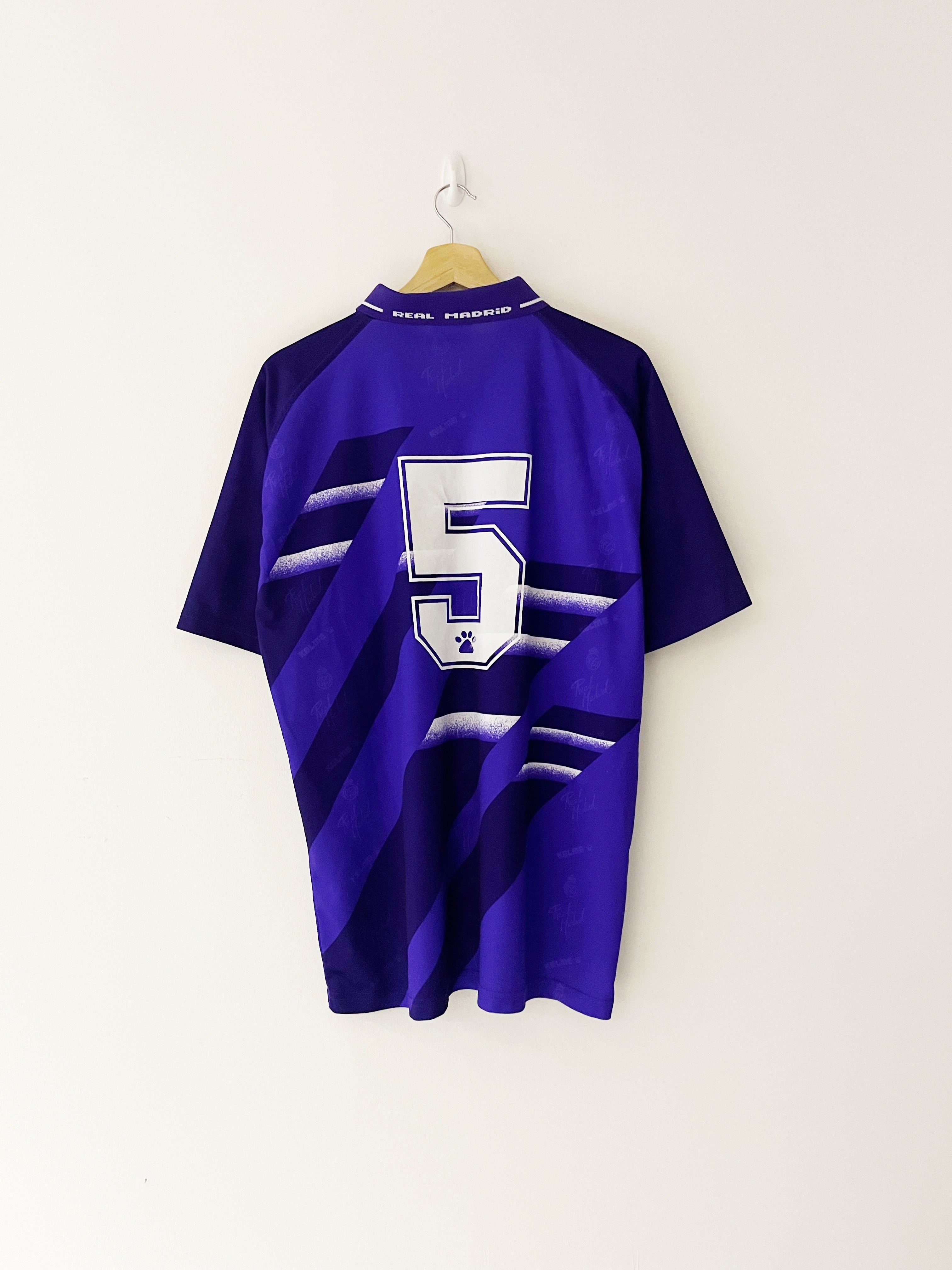 1994/96 Real Madrid Away Shirt #5 (XL) 8/10