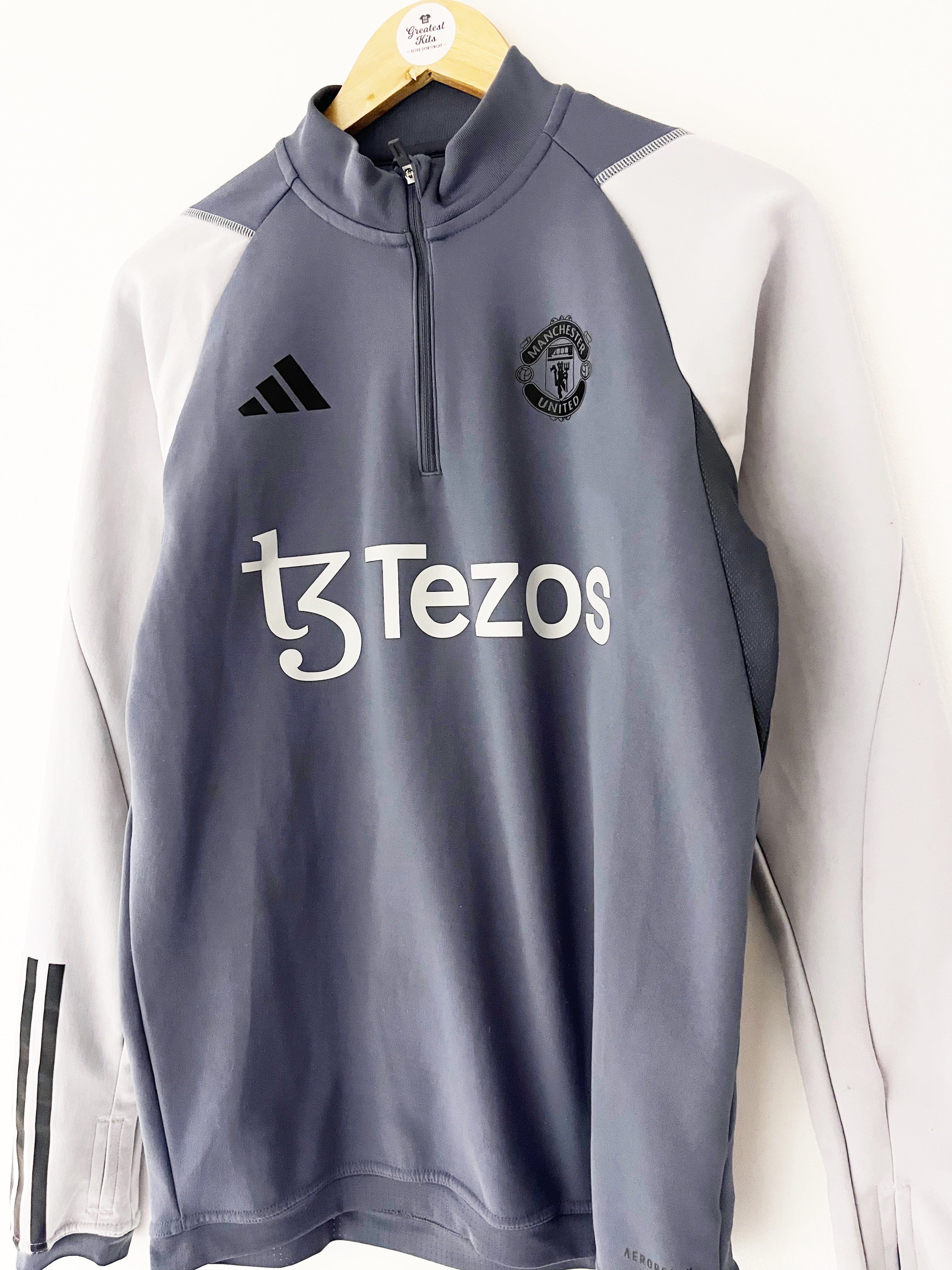 2022/23 Manchester United 1/4 Zip Training Top (S) 8/10