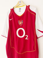 2004/05 Arsenal Home Shirt (XL) 9/10