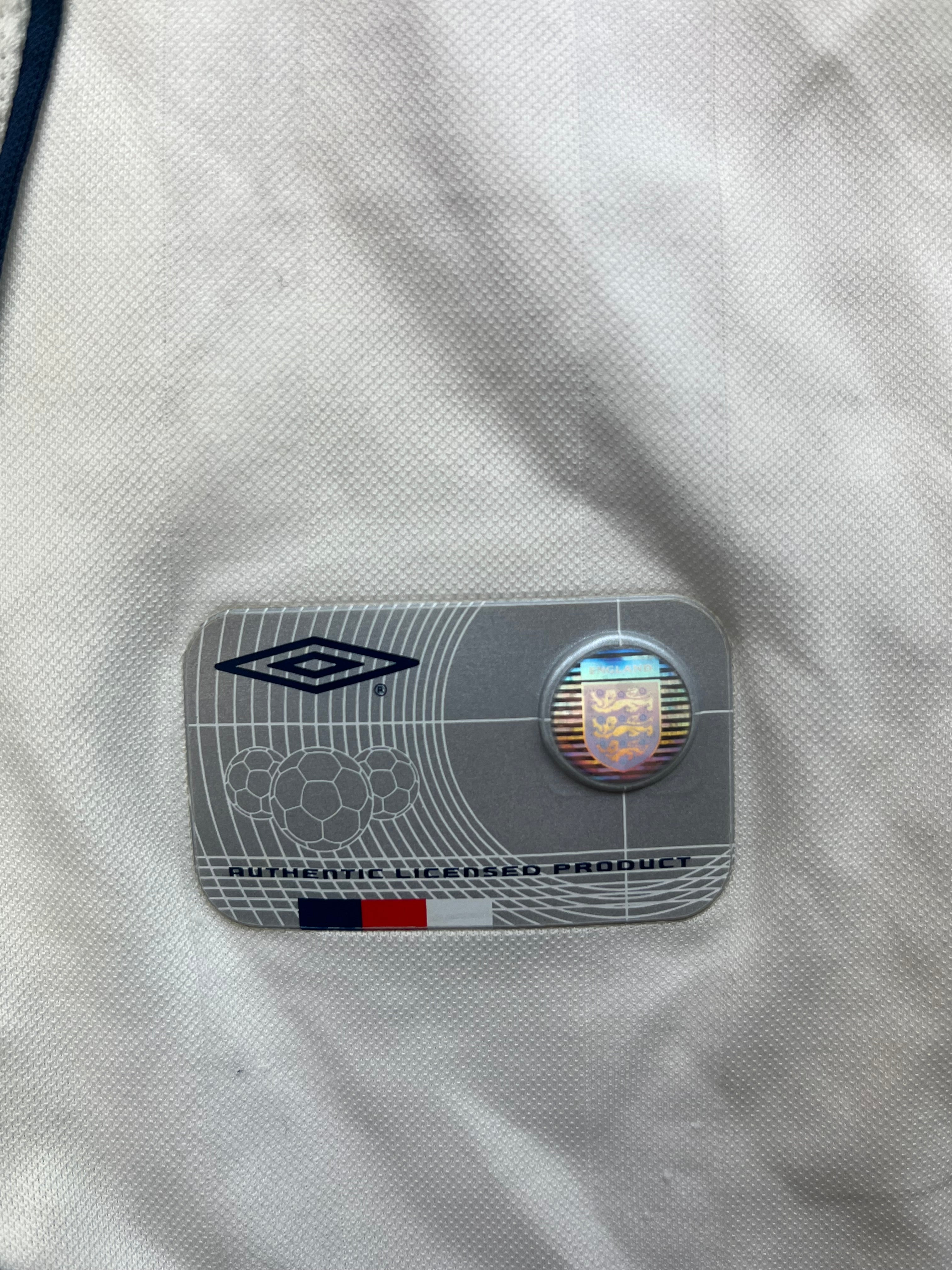 2001/03 England Home Shirt (L) 9/10