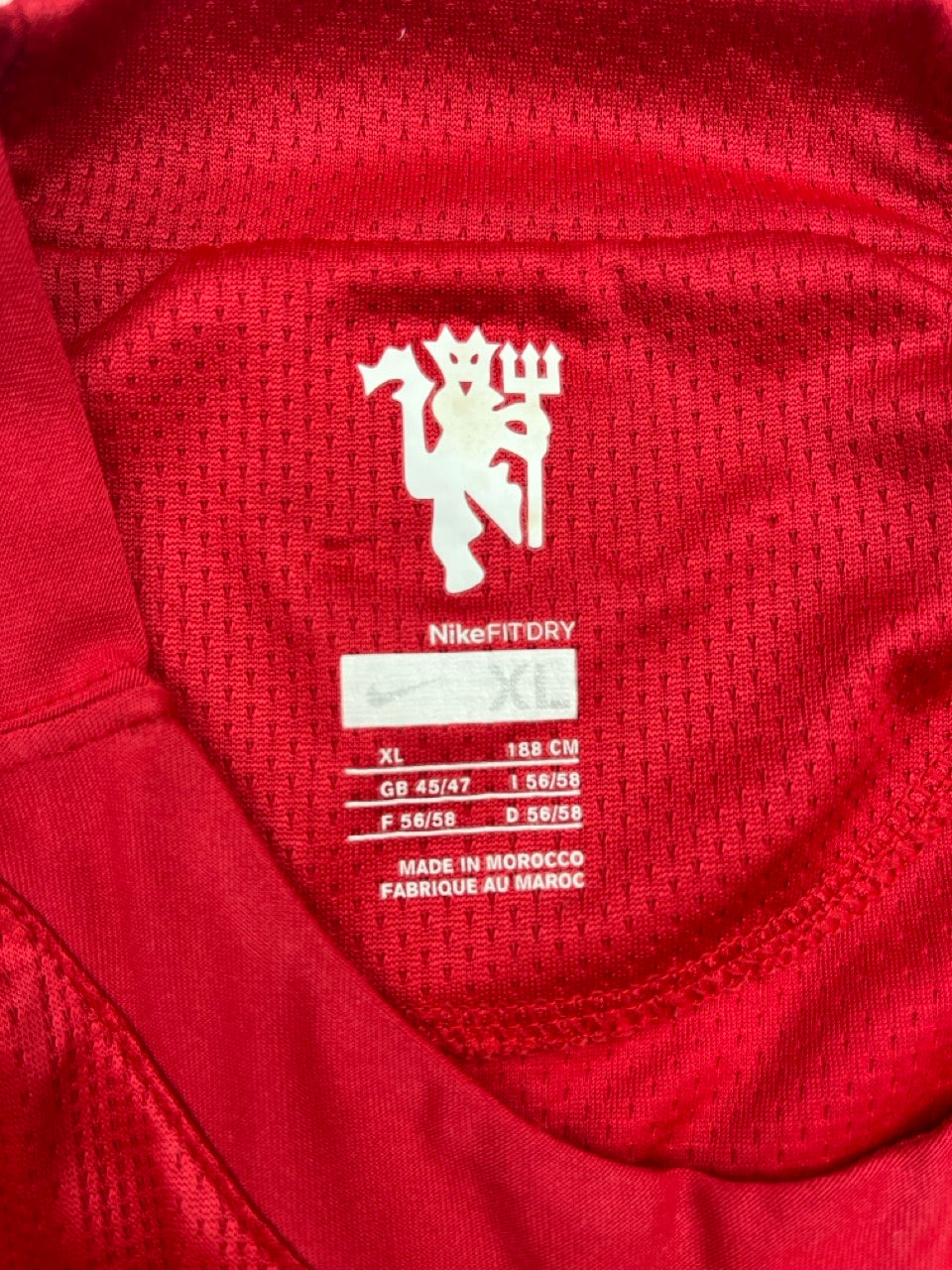 2007/09 Manchester United Home Shirt (XL) 7/10