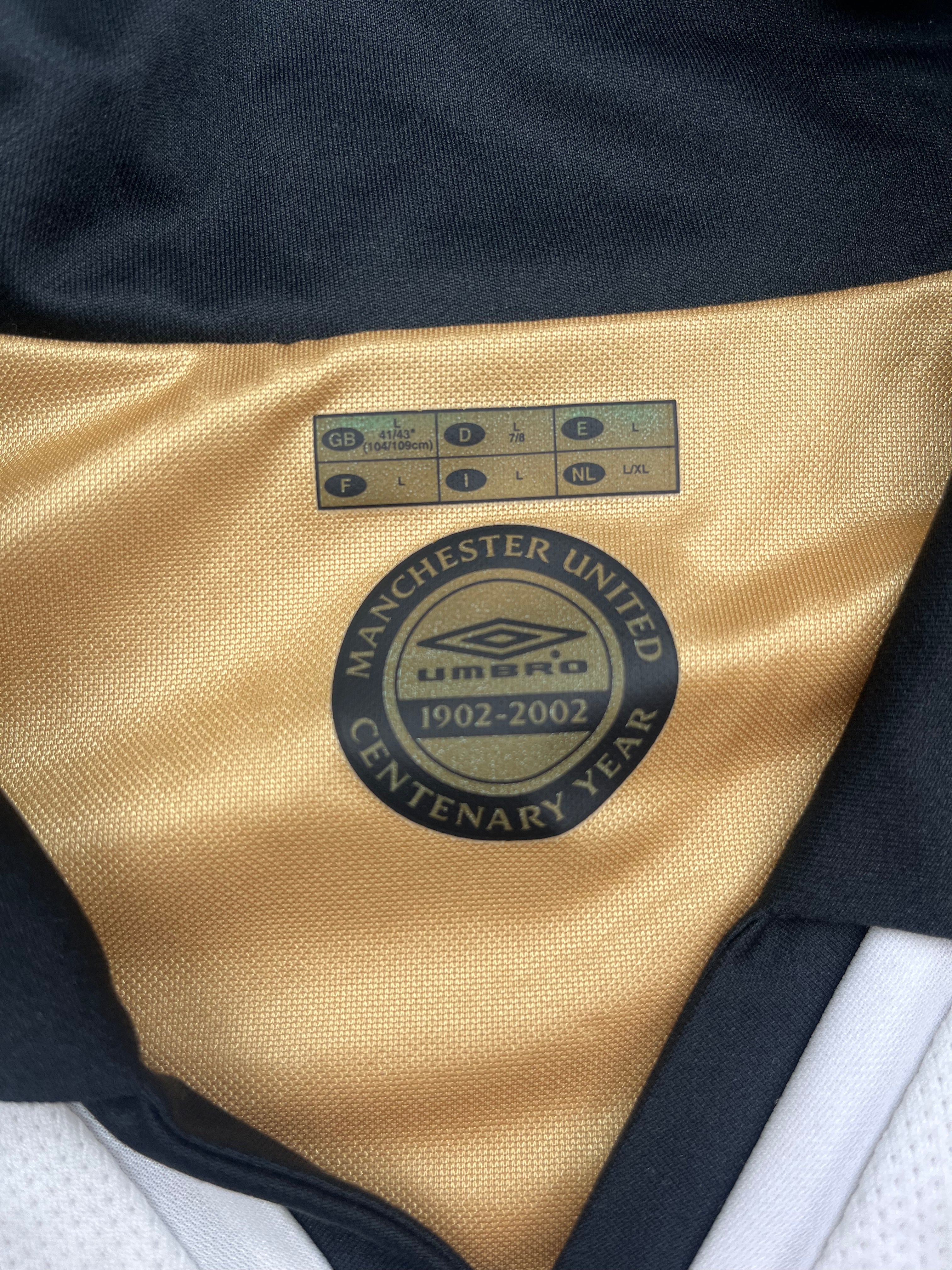 2001/02 Manchester United Reversible Away/Third Centenary Shirt (L) 8.5/10