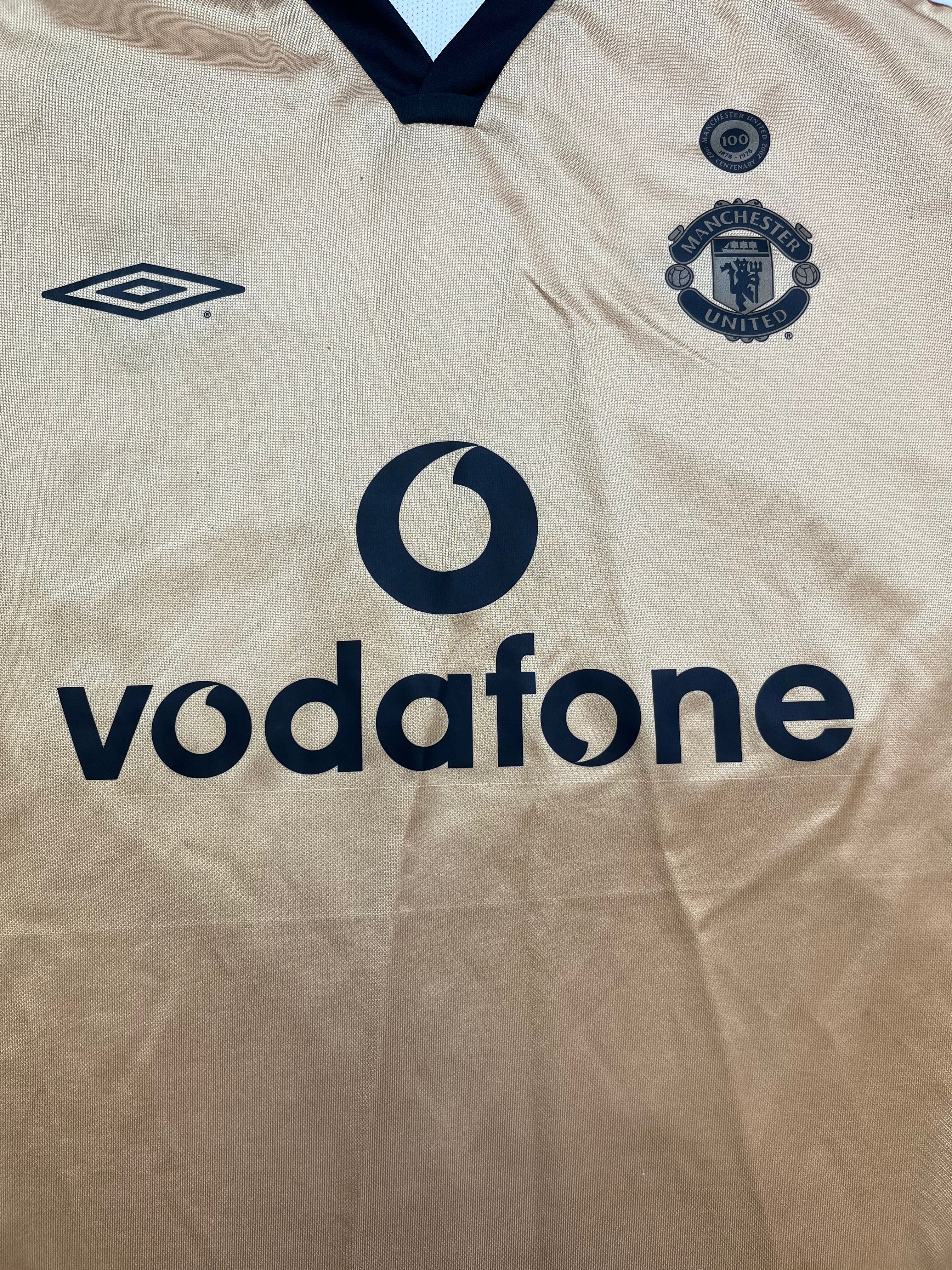 2001/02 Manchester United Reversible Away/Third Centenary Shirt (L) 8.5/10