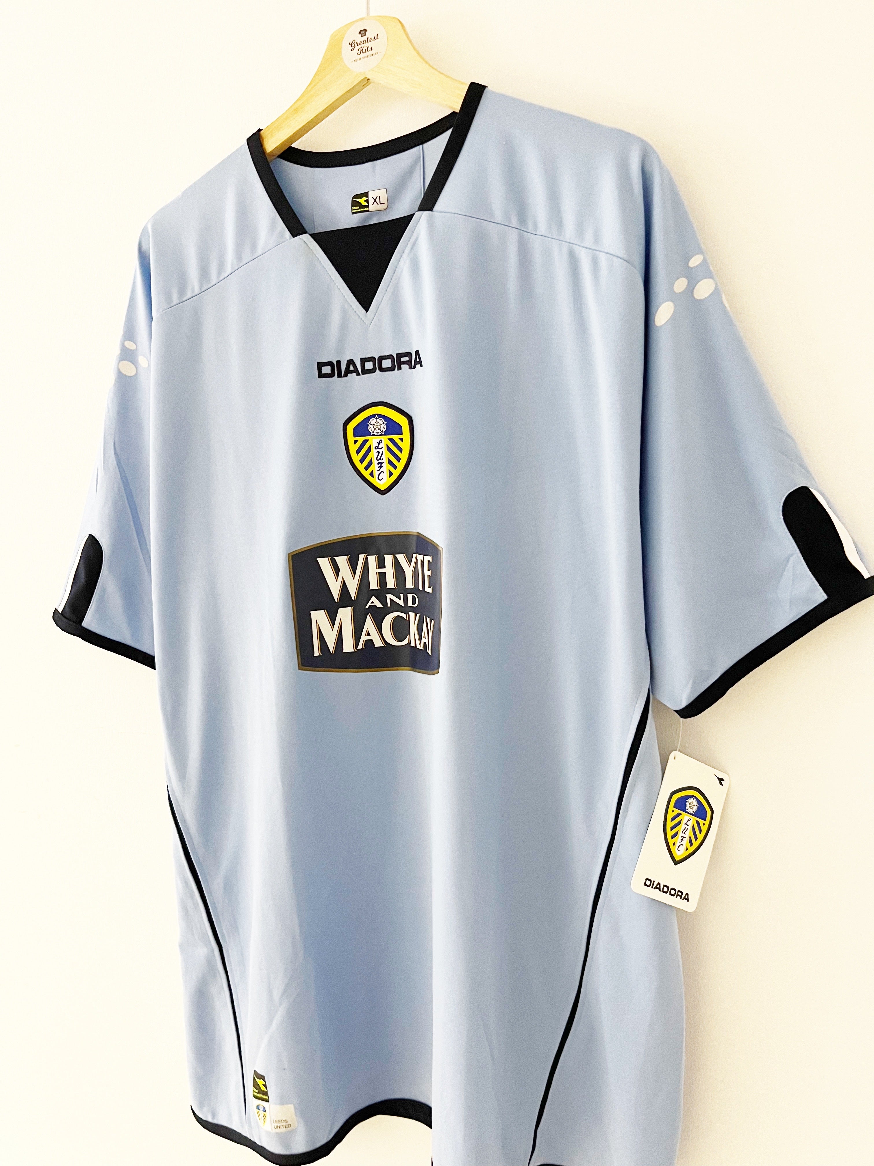 Camiseta de visitante del Leeds United 2004/05 (XL) BNWT 