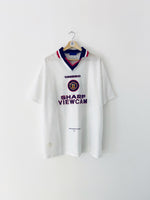 1996/97 Manchester United Away Shirt May #4 (XL) 8/10