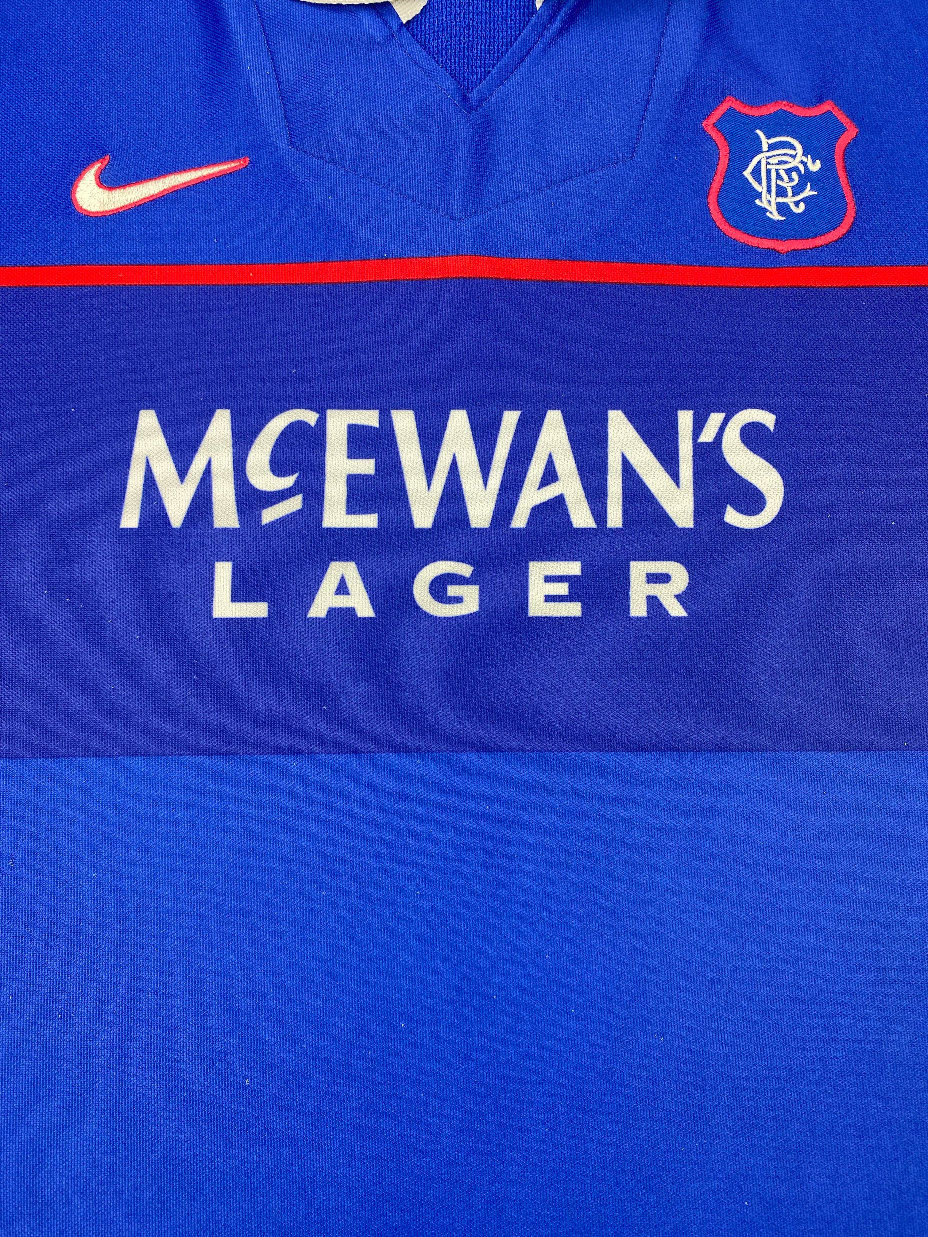 1997/99 Rangers Home Shirt (S) 8/10