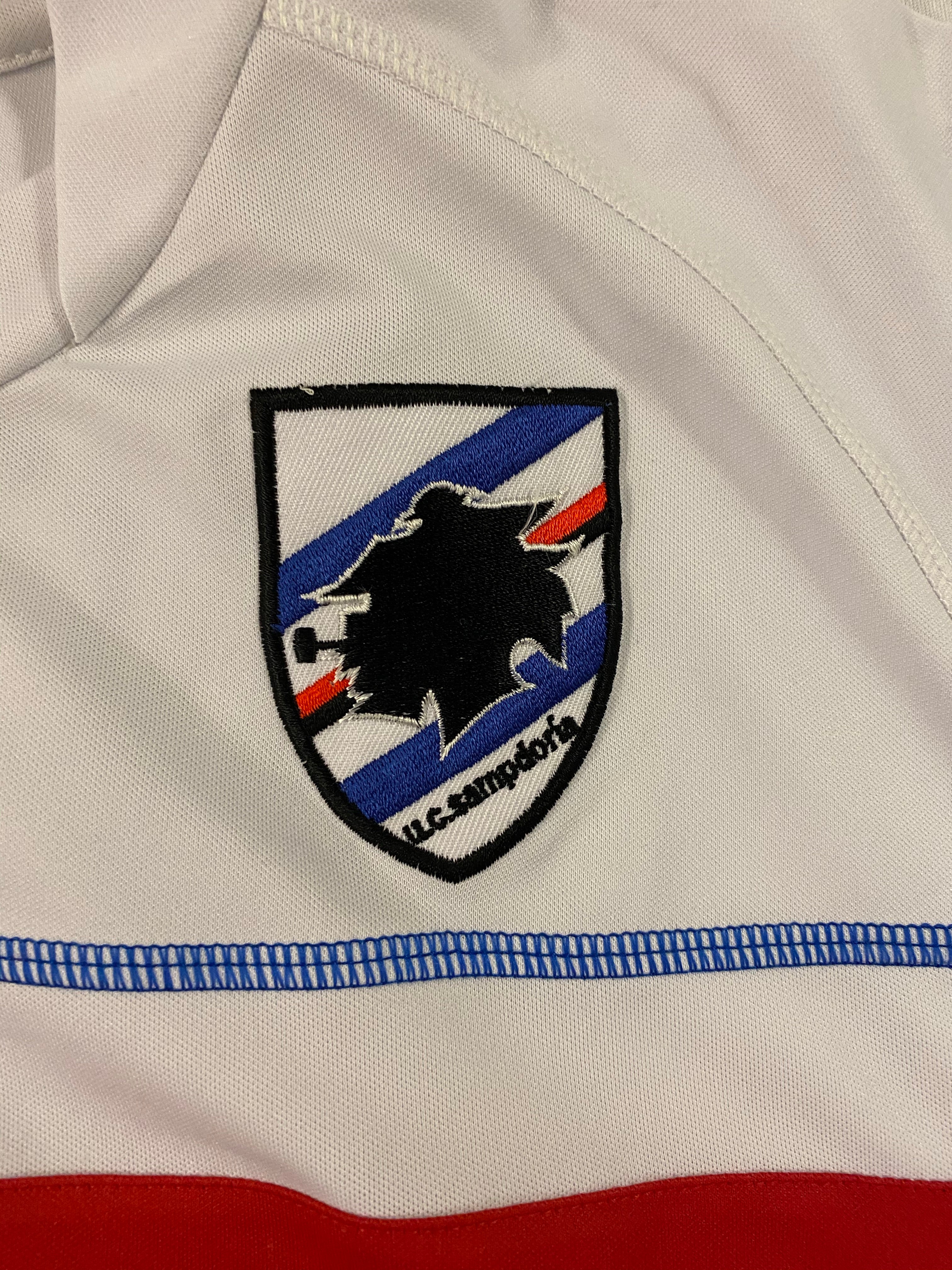 2005/06 Sampdoria *Edición del jugador* Camiseta GK S/S de la Copa de la UEFA Antonioli n.º 21 (M) 7/10